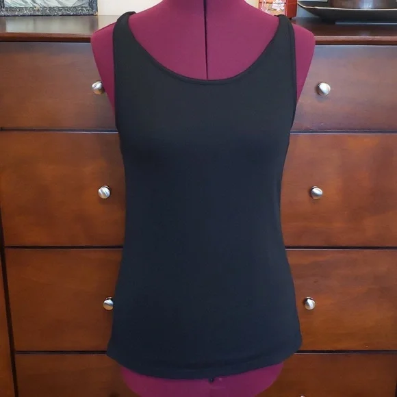 Athleta Athletic Tank, Solid Black Print, Keyhole Twist Back, Size XS - Picture 2 of 14